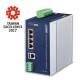 PLANET Industrial Solar Power 5-Port Managed Switch 4-Port