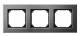 Merten 475314 M-PLAN-Metallrahmen 3fach Rhodiumgrau