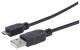 MANHATTAN 307178 Hi-Speed USB Micro-B Anschlusskabel USB 2.0, Typ A Stecker - Micro-B Stecker, 480 Mbps, 1,8 m, Schwarz