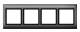 Merten 400414 AQUADESIGN-Rahmen 4fach anthrazit