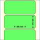 OEM-Factory Labels - Transfer 80 x 64mm, perm, K40, GREEN N.