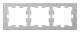 Merten MEG4030-6536 D-Life Rahmen 3fach Edelstahl