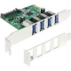 DELOCK PCI Expr Card 4x USB3.0 ext +LowProfile