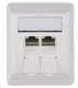 Telegärtner 100023002 TEGA AMJ45 8/8 K Ap Cat.6a (deep) 80x65mm alpine white