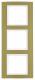 Berker 10133046 frame 3x B.3 aluminum, gold / polar white