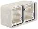 Berker 6719323512 housing with 2-gang frame and cable entries AP W.1 polar white