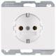 Berker 41157009 SCHUKO socket outlet 16A 41,157,009, K.1 polar white with screw terminals