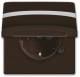 Busch Jaeger 2CKA002064A0298 BJ 20 EUGKBN-31-101 Steckdose mit KlappDeckel Allwetter IP44 braun