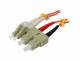 Fiber optic 2-fiber patch kit. 0.5mtr.LC-SC, 50/125um,OM2, AD=2mm, Synergy 21