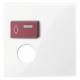 Merten 450225 central plate for call module + call button + plug-in. active white glossy. System M