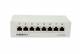 Synergy 21 S216314 Patch Panel 8xTP, CAT6A, 500Mhz, Aufputz , Lichtgrau