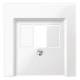 Merten 296019 Central plate for telephone socket, polar white, System M