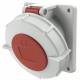 Mennekes 1808 MEN-mounted socket 32A 6h 5-pin m.TwinCONTACT 400V IP67 20 ° inclination