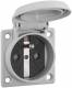 Abl Sursum 1662062 ABL Einbausteckdose grau IP54 F/B Erde Schraubanschluss mit BS