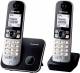 Panasonic KX-TG6812GB DECT Telefon DUO schnurlos schwarz