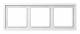 Jung LSZ983BFWW frame 3-fold alpine white 81x223mm