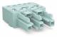 WAGO 770-1243/076-000 socket, 3-pin, light turquoise