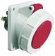 Bals 12821 Anbausteckdose QC 20° 32A 4p 400V 6h IP67 rot H/B/T:102x94x122mm