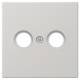 Jung LS990TVLG Abdeckung 2Loch für Antennen-Steckdose lichtgrau
