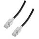 Patchkabel RJ45, CAT6A 500Mhz, 2m, schwarz S-STP(S/FTP) VC LED in den Steckern!,