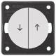 Berker 936532509 Jalousie-Wippentaster m Aufdruck Symbol Pfeil Integrow/Pure pws