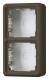 Jung CD582ABR Surface mounting box with 2-fold brown frame, CD 582 A BR