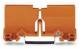 WAGO 773-332 mounting adapter orange