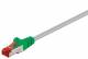 Goobay 68461 CAT 6 crossover patch cable, S/FTP (PiMF), grey, green - LSZH halogen-free, copper