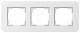 GIRA 0213410 Abdeckrahmen 3f E3 Reinweiß/Reinweiß