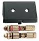 Merten 464387 high-end loudspeaker plug, black SYSTEM DESIGN / M