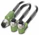 Phoenix Contact 1668991 Sensor/Actuator cable - SAC-3P-M12Y/2X0,3-PUR/M12FR B - 