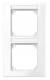 Merten 513225 M-PLAN frame 2f can be written on vertically, active white, glossy