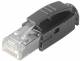 Telegärtner 100007451 TEGA STX IP20 RJ45 Stecker AWG24-27 Cat.6a (ISO) schwarz