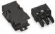 WAGO 770-223/035-050 socket with strain relief housing, 3-pin, white