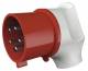 Mennekes 3266 CEE plug 5x32A angle, 6h 400V with cable sleeve