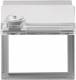 GIRA 069465 Adapt.Rahmen Klappdeckel BSF TX44 (WG UP) Schloss sortiert Farbe alu
