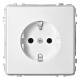 Merten MEG2300-7219 SCHUKO-Steckdose BRS StK polarweiß AQUADESIGN