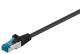 Goobay 93820 CAT 6a Patchkabel, S/FTP (PiMF), Schwarz - LSZH halogenfrei, Kupfer