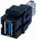Bachmann 917.120 USB A/A 3.0 Keystone Modul schwarz
