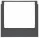 Berker 13197006 Designrahmen eckig Zubehör anthrazit matt
