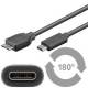 Goobay 67996 USB 3.0 SuperSpeed Kabel > USB-C™ - USB 3.0 Micro-Stecker (Typ B) > USB-C Stecker