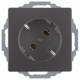 Berker 47276086 Steckdose SCHUKO 45° Q.1/Q.3 anthrazit samt
