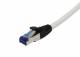 Patchkabel RJ45, CAT6A 500Mhz, 30m, weiss, S-STP(S/FTP), PUR(Superflex), Außen/Outdoor/Industrie, AWG26, Synergy 21