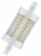 Osram 4099854049736 Ledvance LED LINE78 R7s P 9W 827 R7s 1055lm 2700K Base on two sides