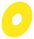 Schneider Electric ZB6Y7001 blank yellow sign ZB6-Y7001, D = 45 mm for emergency
