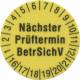 Ch. Beha 2145956 Beha FTC00001238D Prüfetiketten 15mm (250St.) gelb 