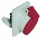 Bals 120587 panel socket QC TE 20° 16A 5p 400V 6h IP44 red H/W/D:85x85x116mm