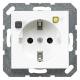 JUNG A5520.30WW FI-SCHUKO outlet (RCD) 16A 250V m.Berührungss.alpinweiß