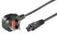Goobay 96046 Netzkabel 1,8 m, Schwarz - British 3-Pin-Stecker (Typ G, BS 1363) > Gerätebuchse C5