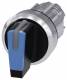 Siemens 3SU10522BM500AA0 toggle switch, illuminated 22mm round blue
